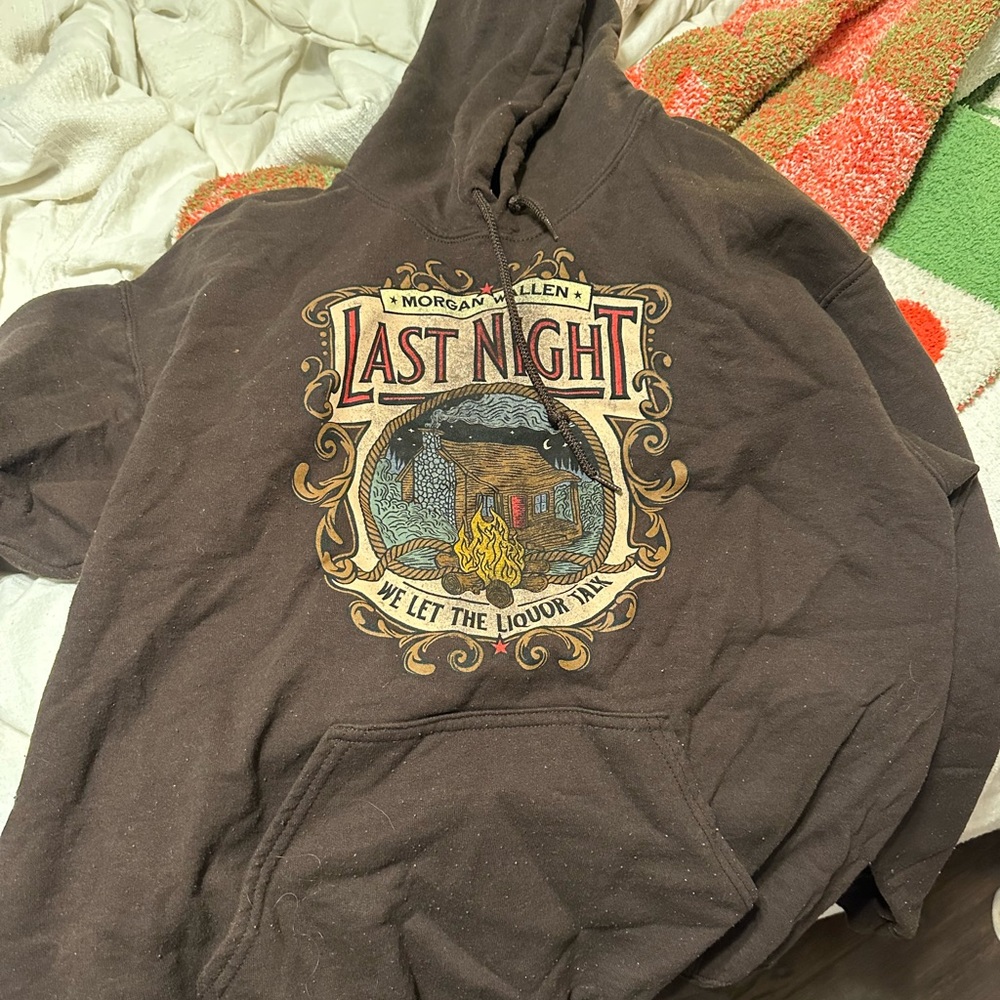Brown Morgan wallen Graphic Hoodie